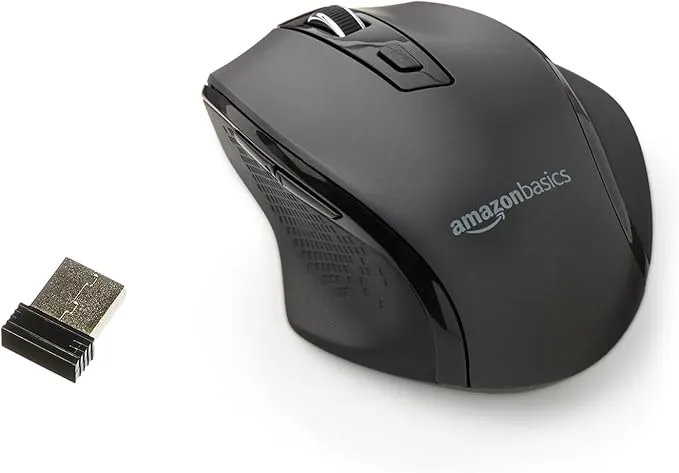 Amazon Basics Ergonomic Mouse – Comfortable & Adjustable